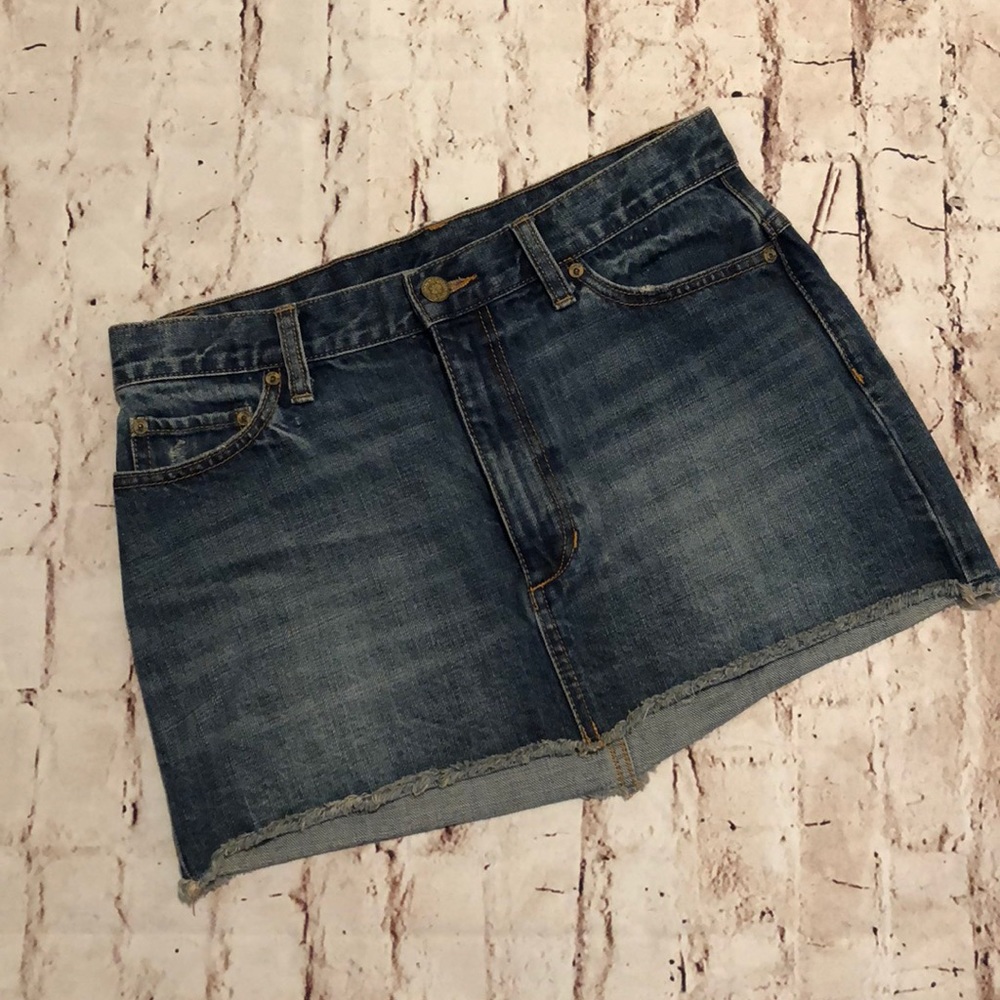 Free People denim skirt